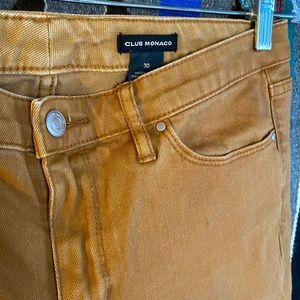 Club Monaco jeans in sought after mustard!